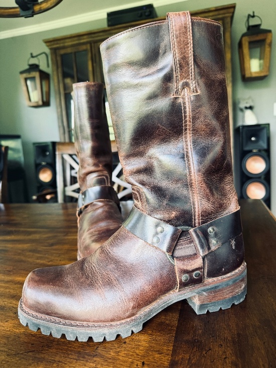 NEW RARE Frye Men\'s Addison Lug Harness 12R Boot main image 4